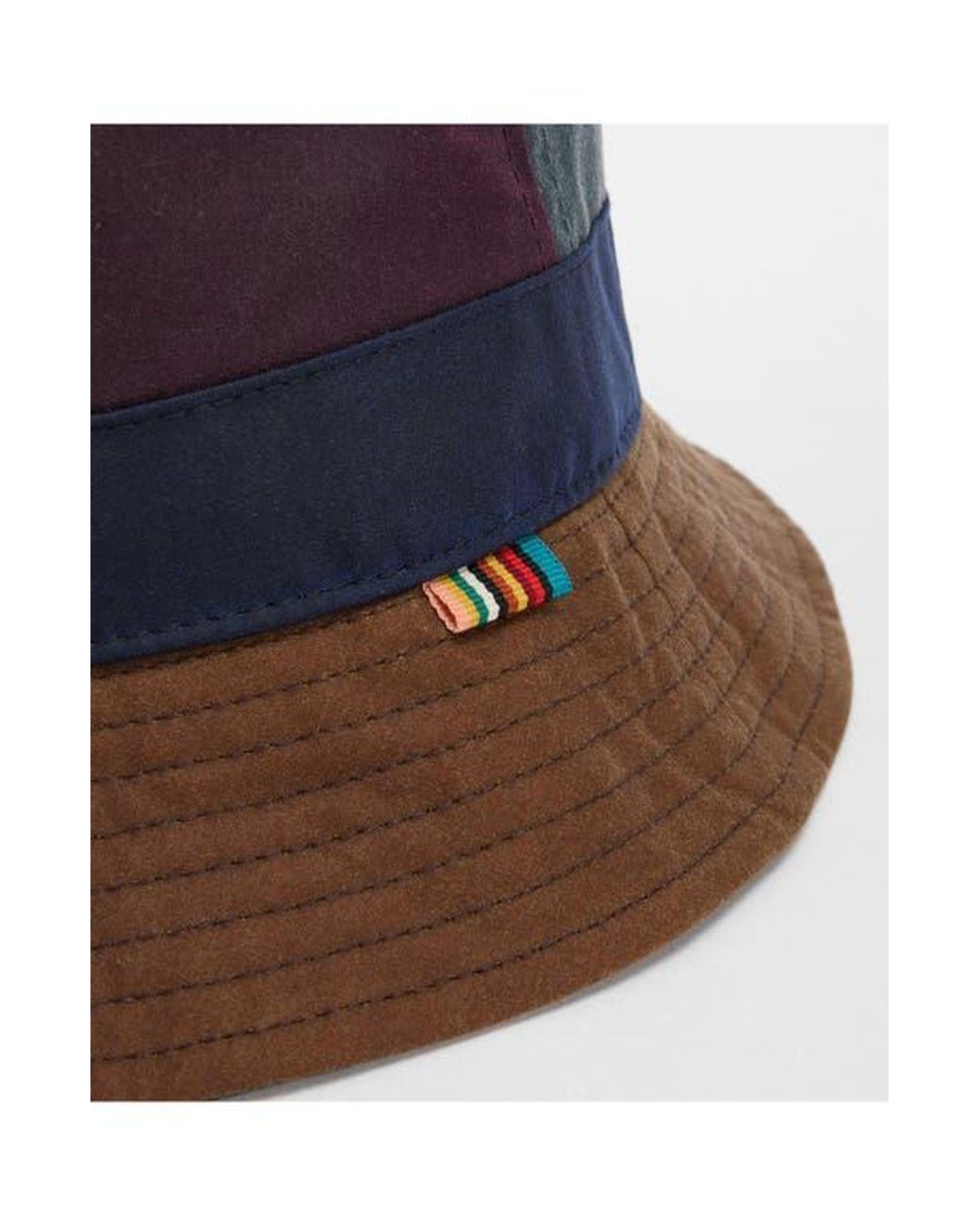 Barbour X Paul Smith Colorblock Bucket Hat in Red for Men | Lyst