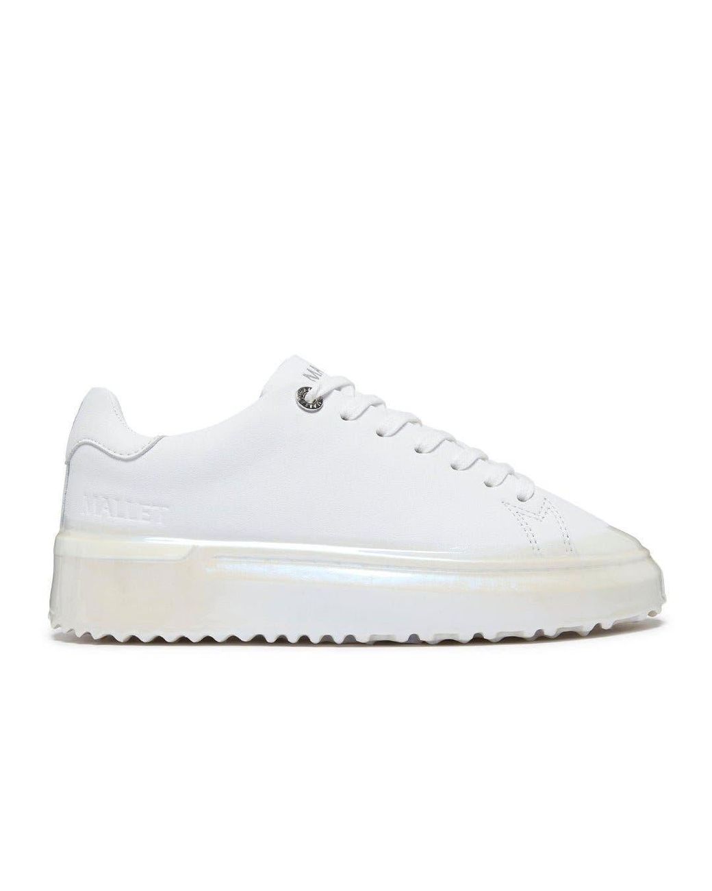 Mallet White Grftr Dip Low-Top Platform Trainers
