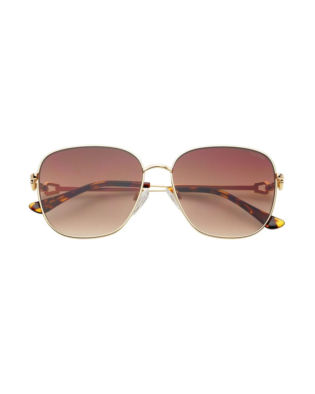 Freyrs Eyewear Brown Lea Square Sunglasses