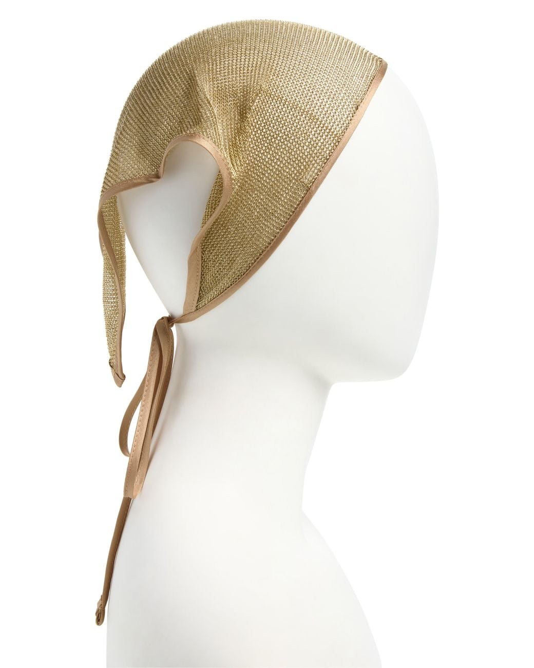 Tasha Natural Metallic Head Scarf