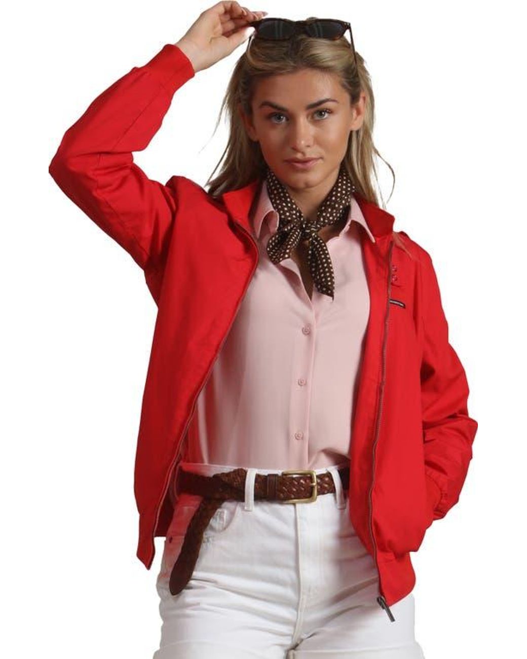 Members Only Classic Iconic Racer Jacket in Red | Lyst
