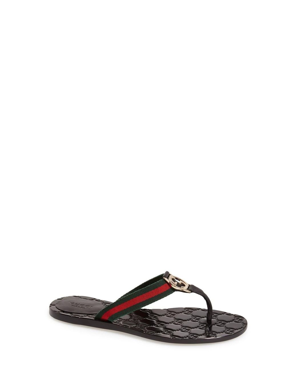 white gucci flops