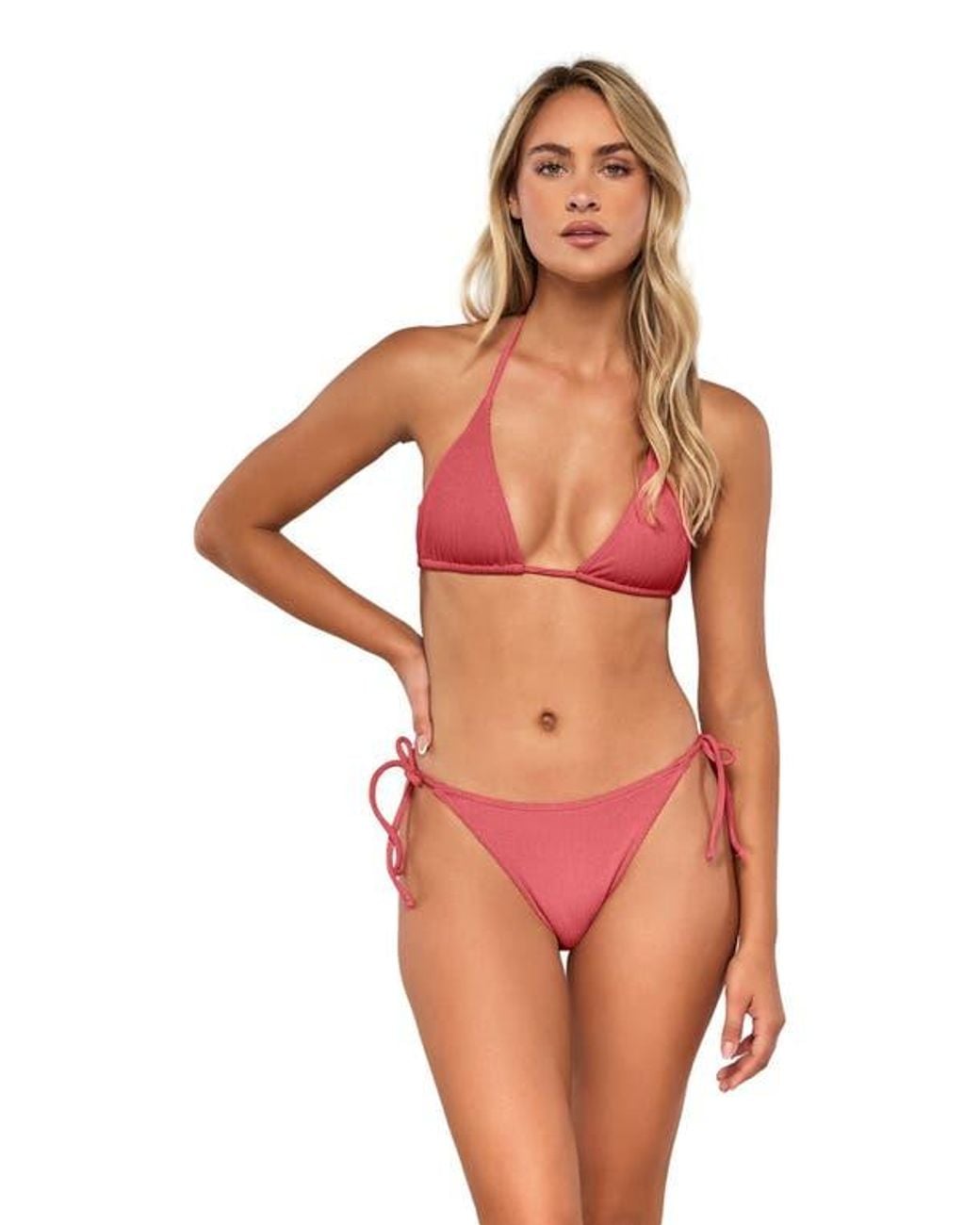 Pacifica by Sunsets Multicolor Tiana Triangle Bikini Swimsuit Top