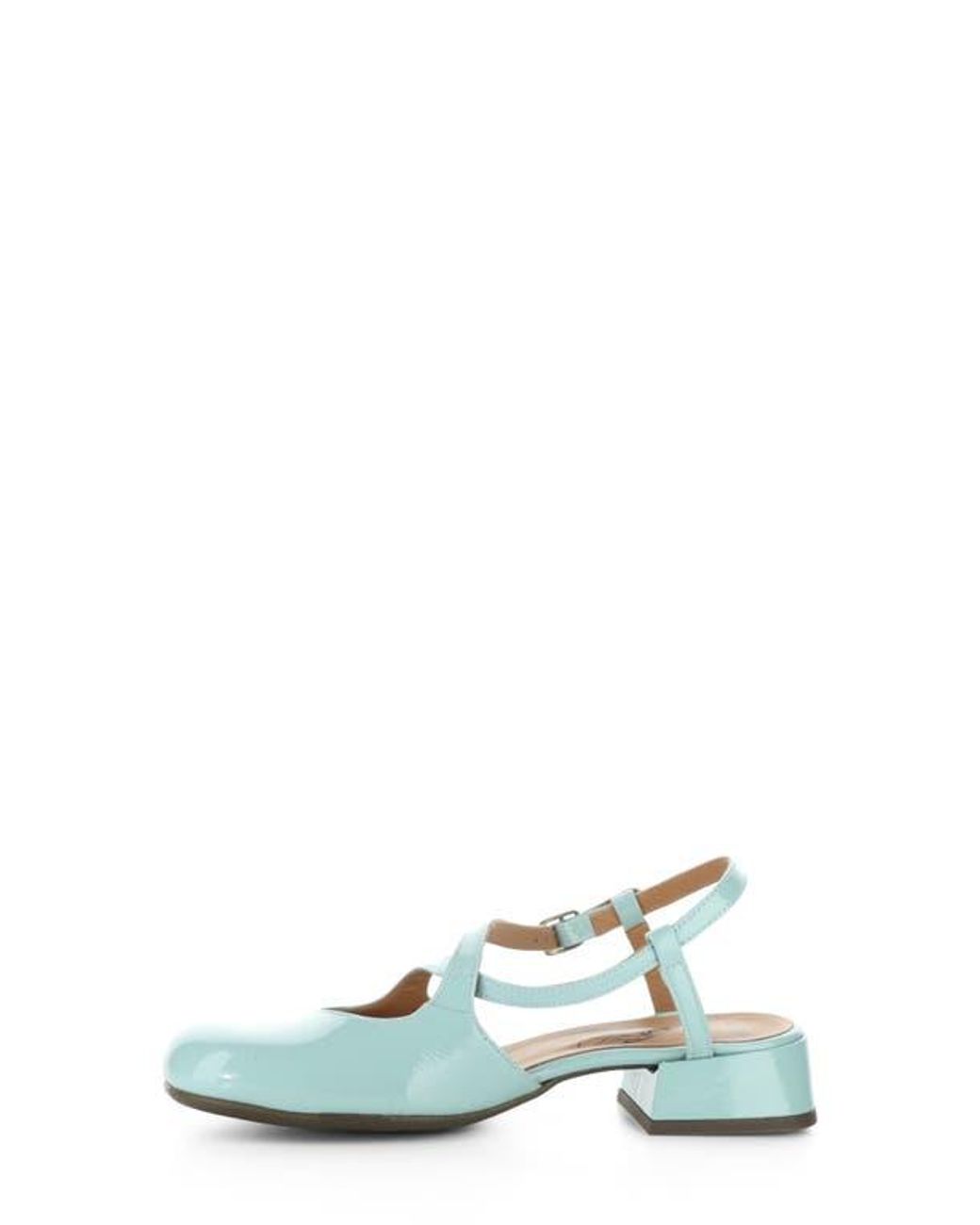 Fly London Blue Cark Ankle Strap Pump