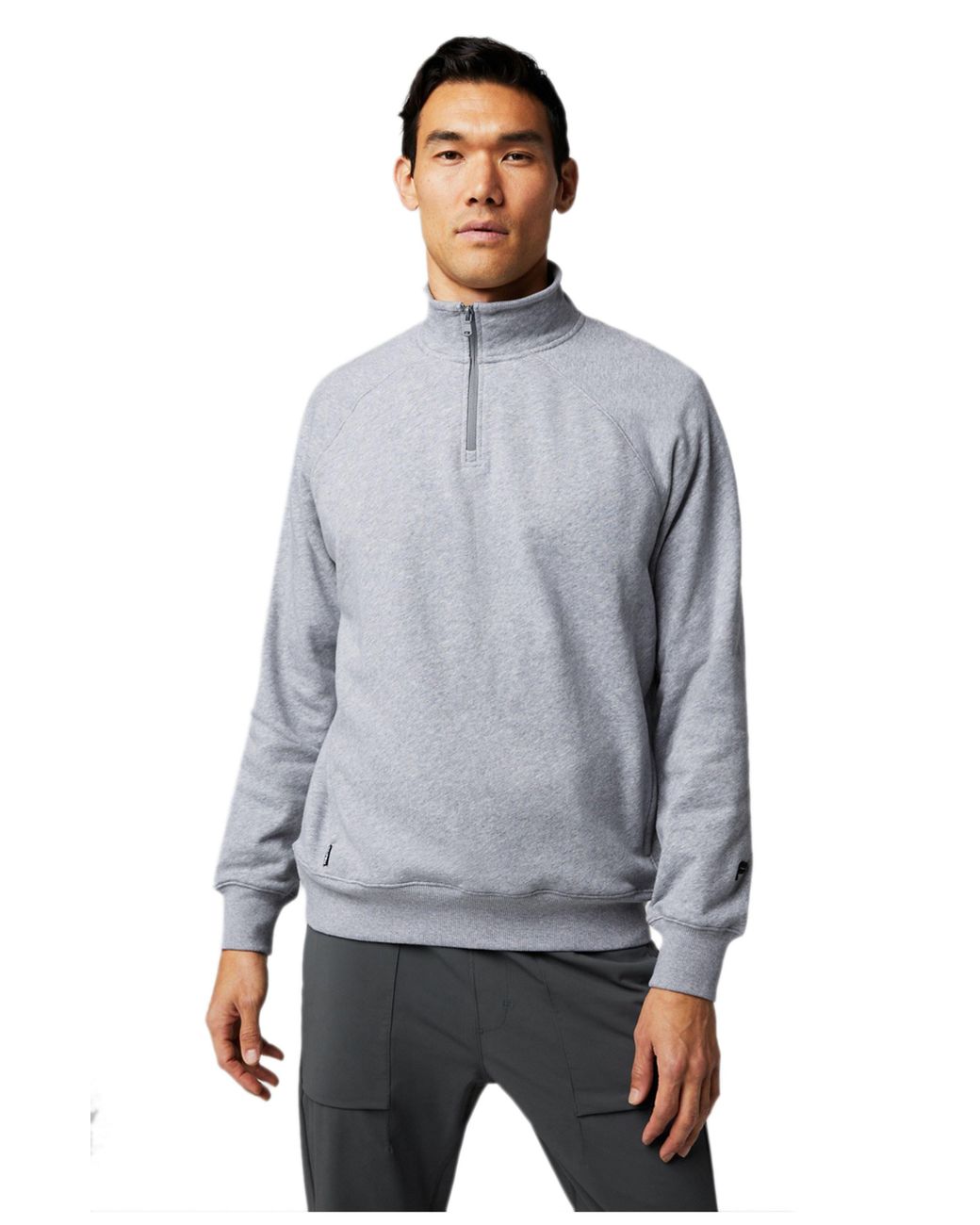 Fabletics Gray The Year Round Terry Quarter Zip for men