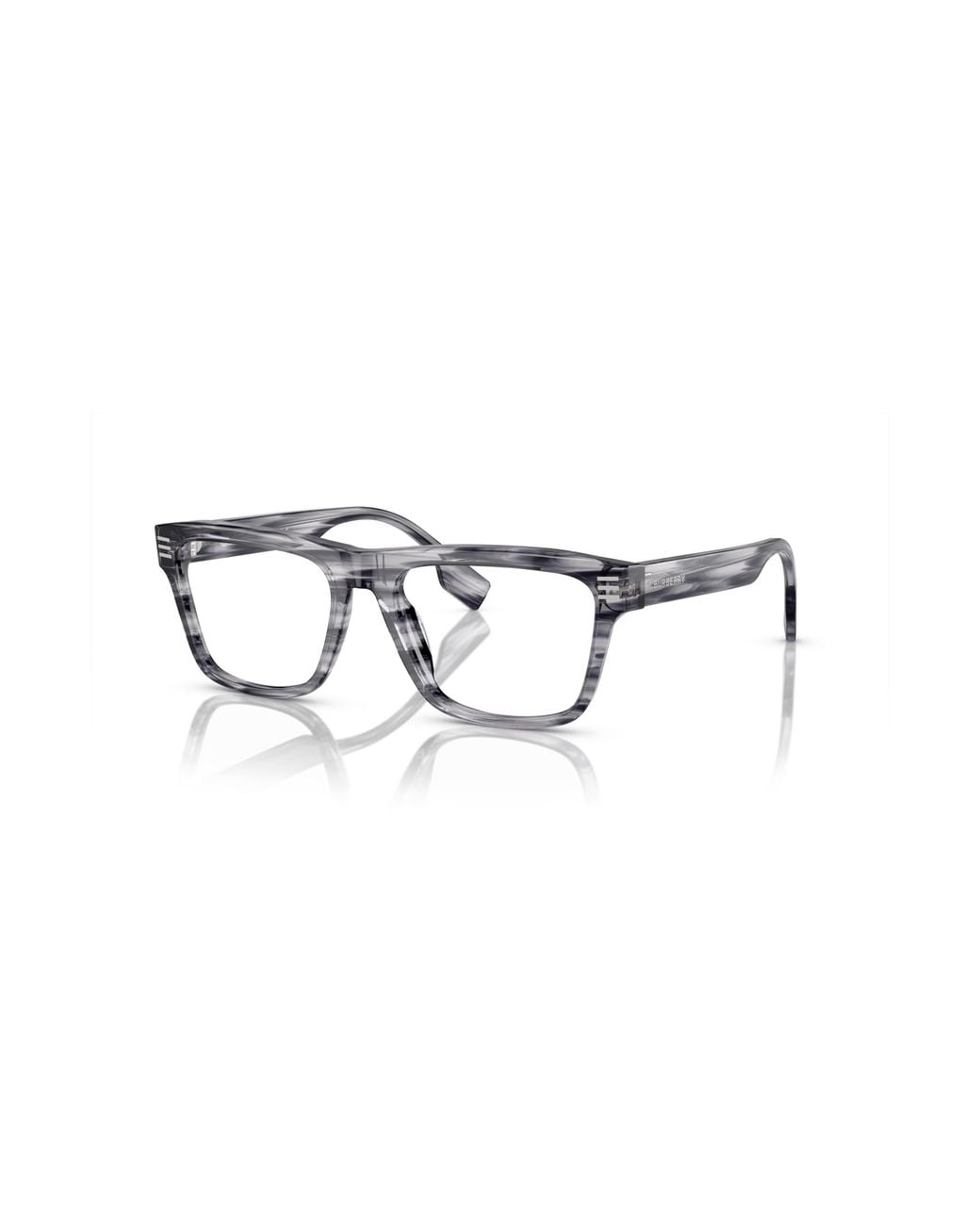 Burberry Metallic 55Mm Square Optical Glasses for men