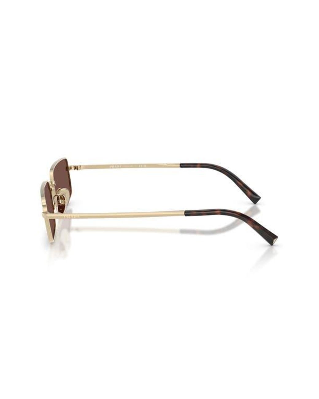 Prada Brown 59Mm Rectangular Sunglasses for men