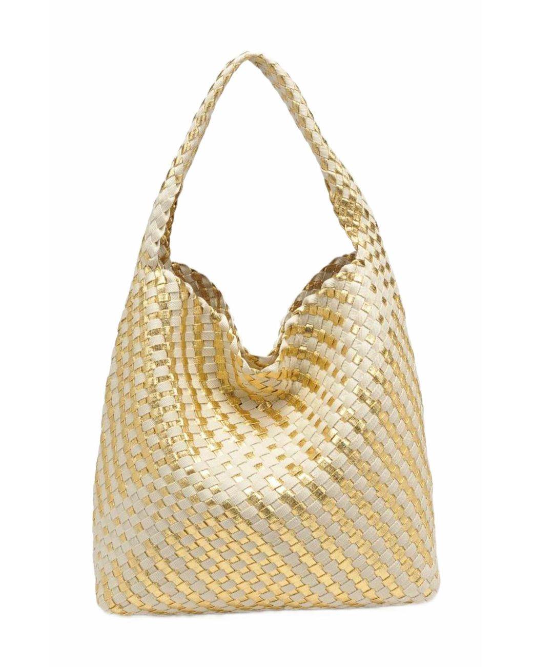 Moda Luxe Metallic Ellery Hobo