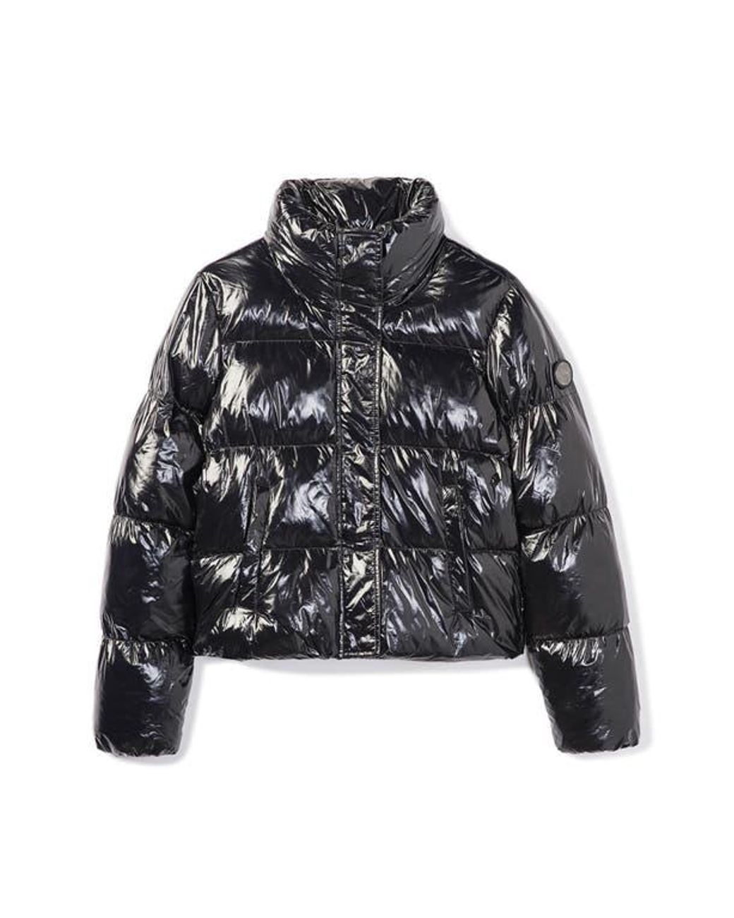 Noize Black Coco Crop Water Resistant Puffer Jacket