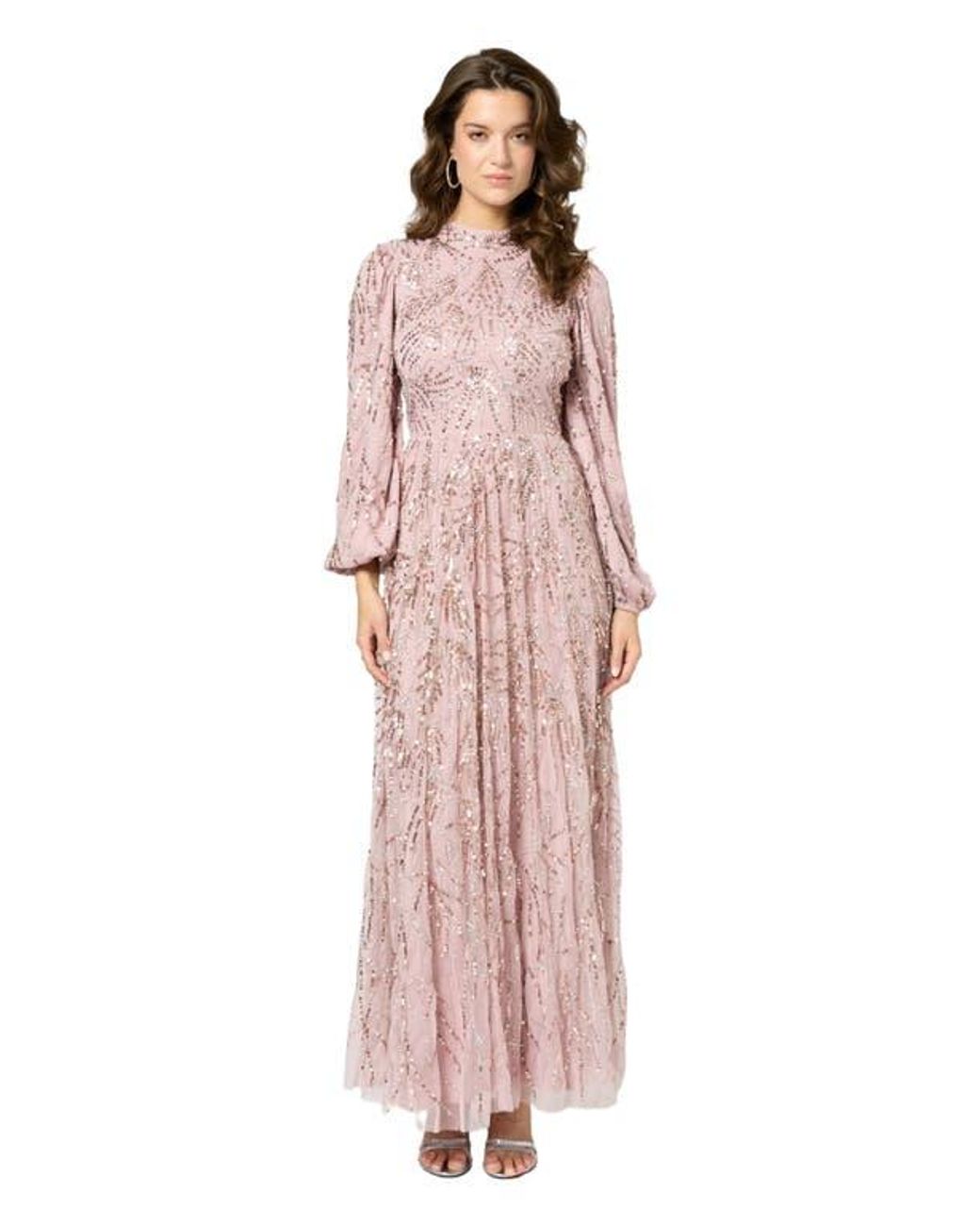 chinese dress ladies Alexandra Pearl Embellished Maxi Dress | Made-To-Order
