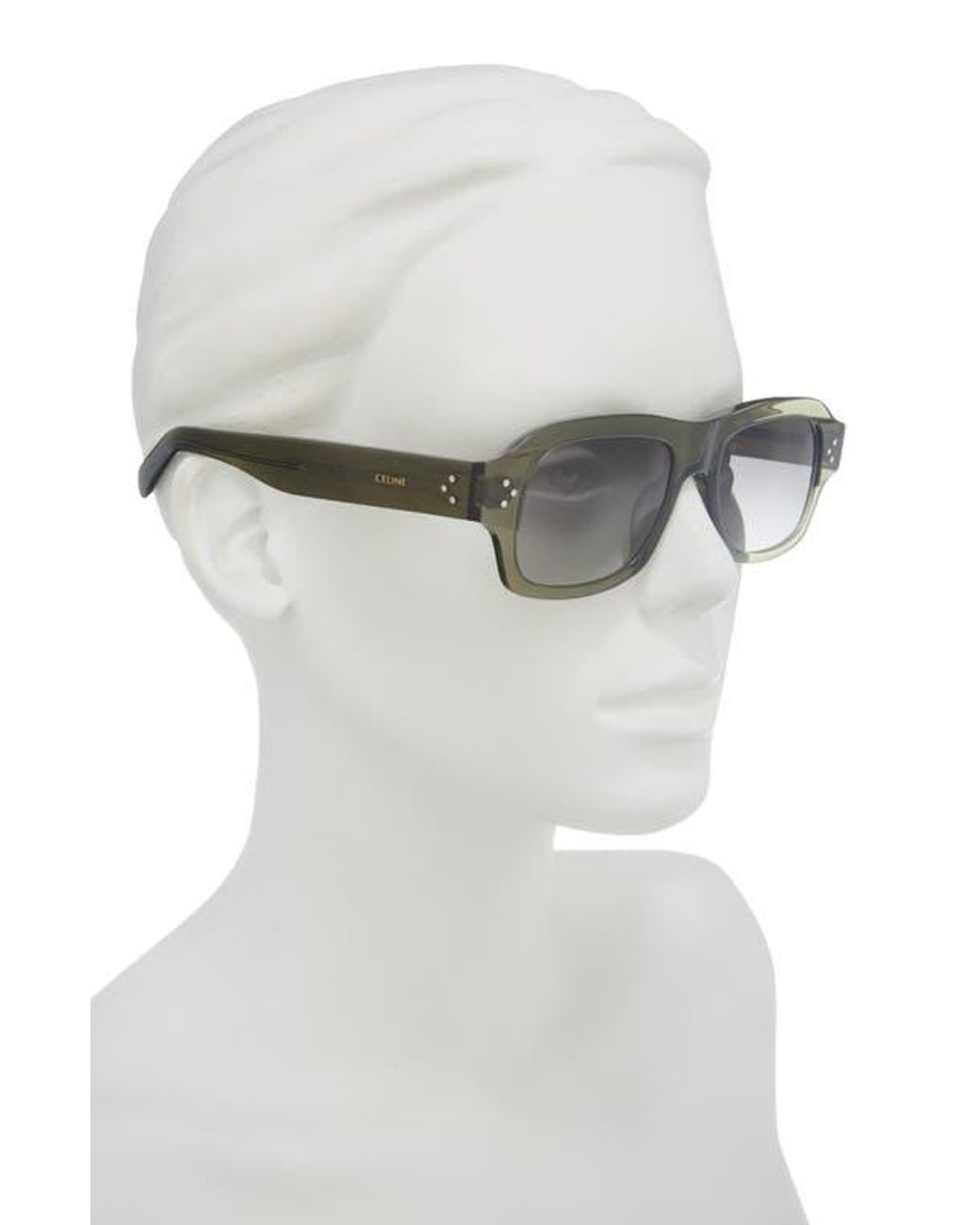 Céline Brown 3 Dots 53Mm Rectangular Sunglasses