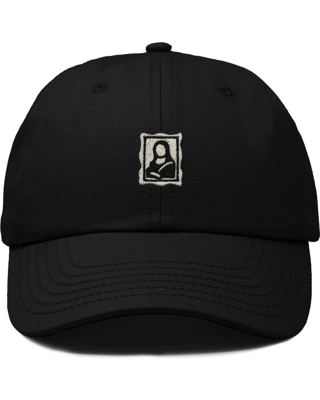 Alix Black Frame Dad Cap