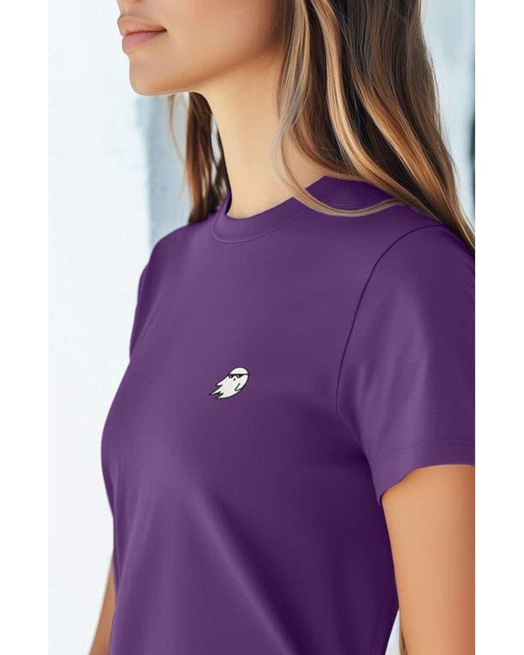 Alix Purple Ghost Mode Jersey Relaxed Tee