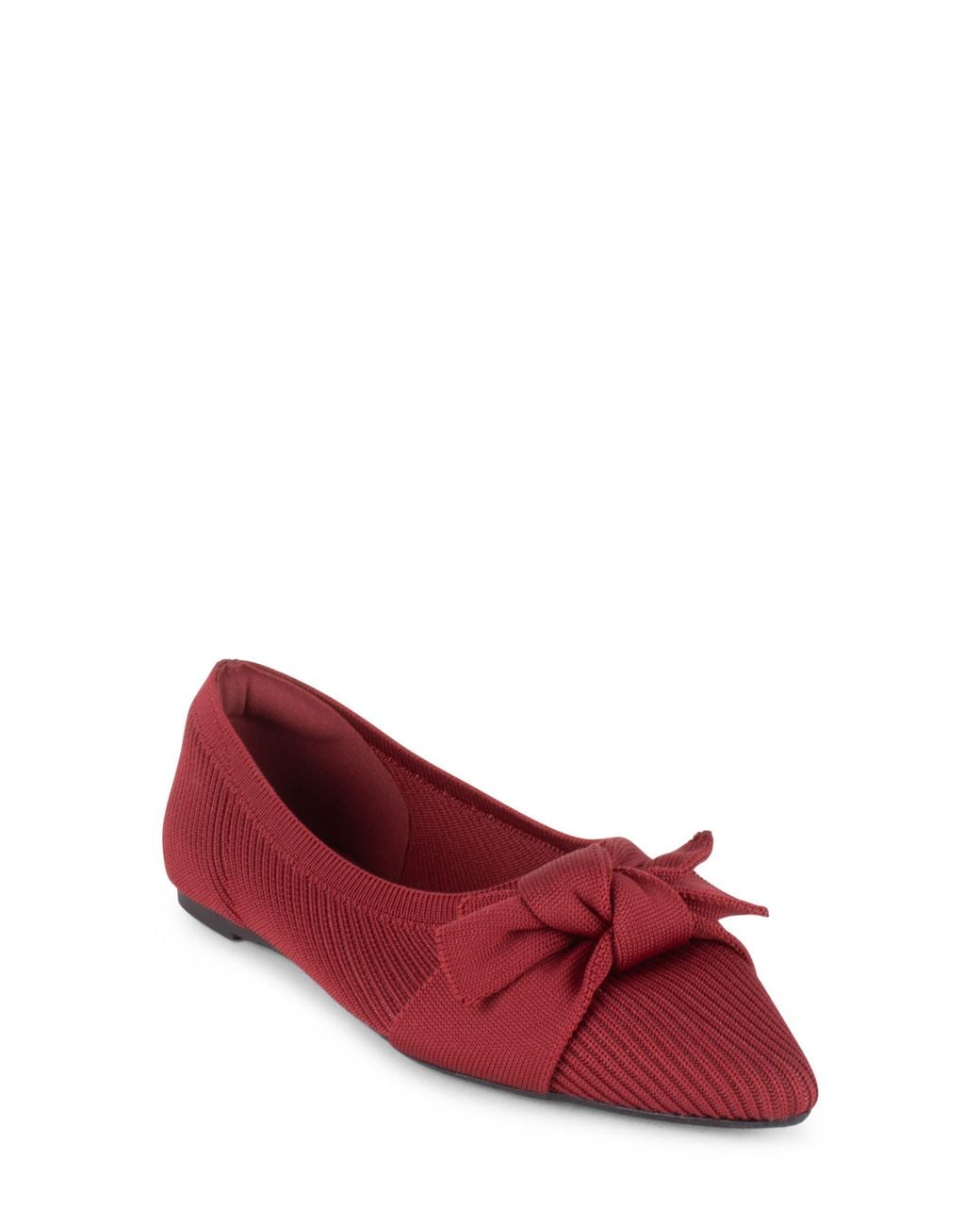 Tahari Red Montserrat Pointed Toe Flat