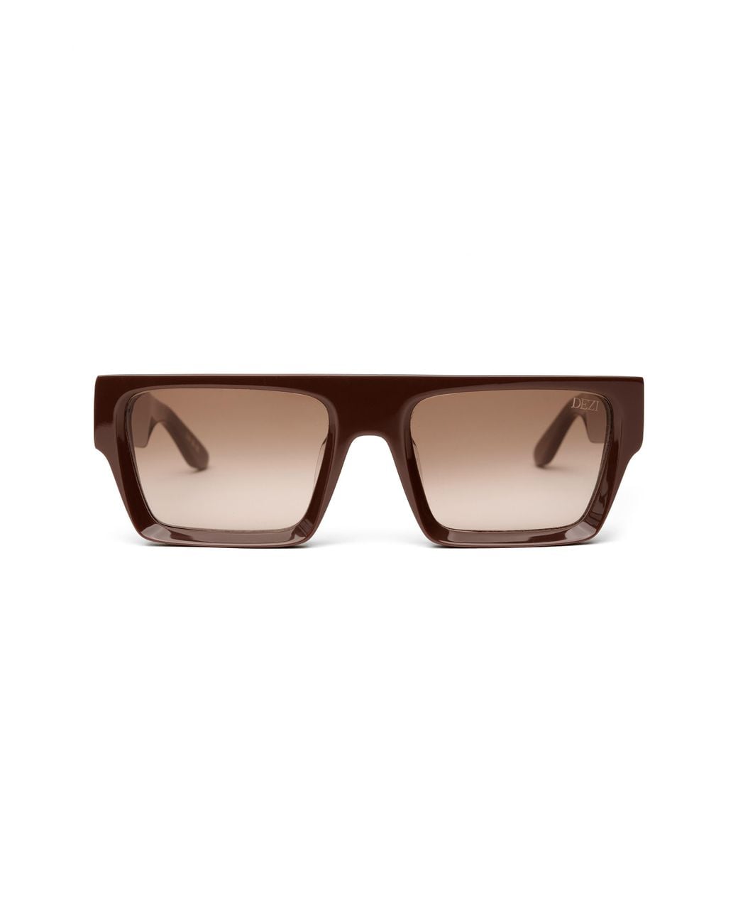 DEZI Brown Slick 55Mm Shield Sunglasses
