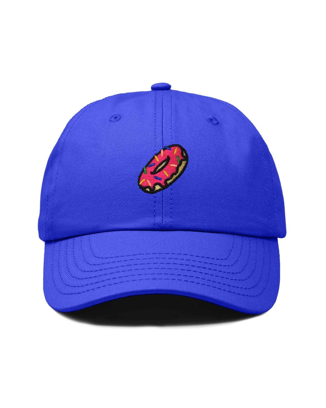 Alix Blue Donut Embroidered Adjustable Cap for men