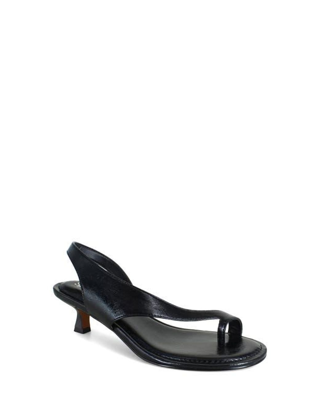 Splendid Black Helen Toe Loop Sandal