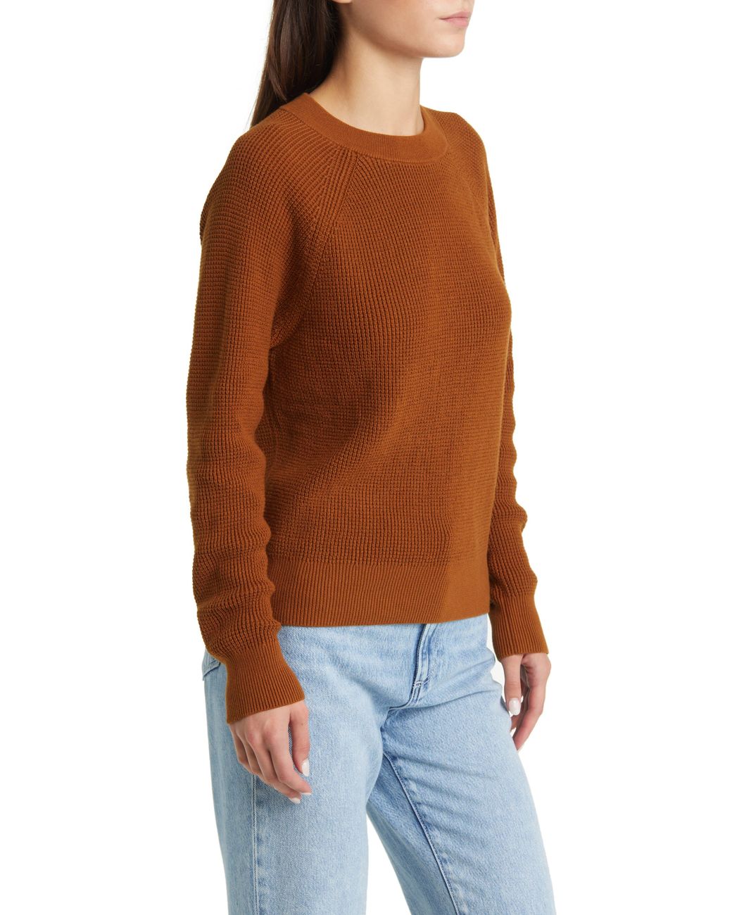 Thermal knit deals sweater