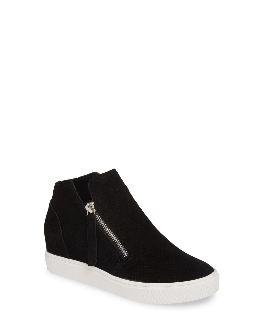 steve madden black suede sneakers