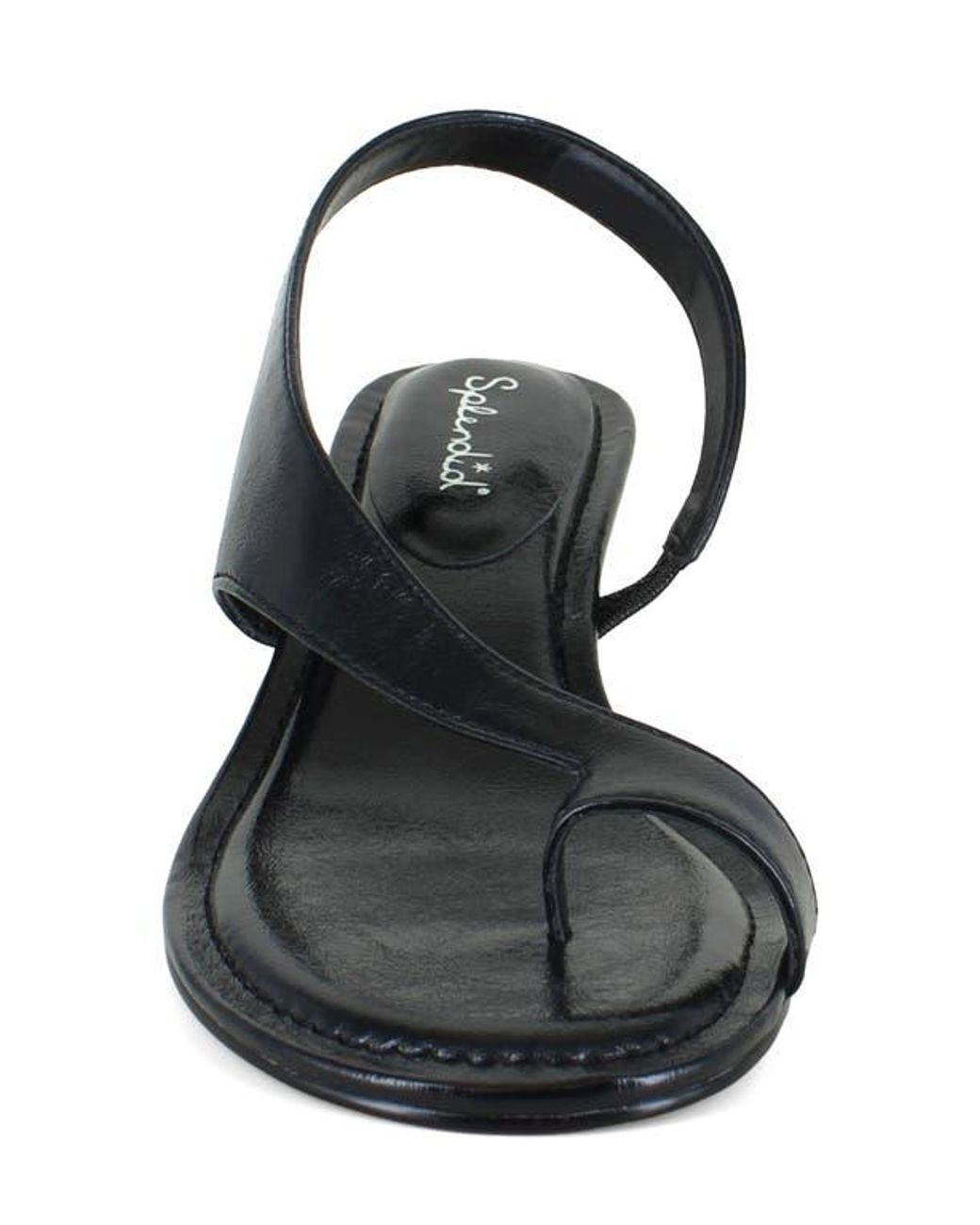 Splendid Black Helen Toe Loop Sandal
