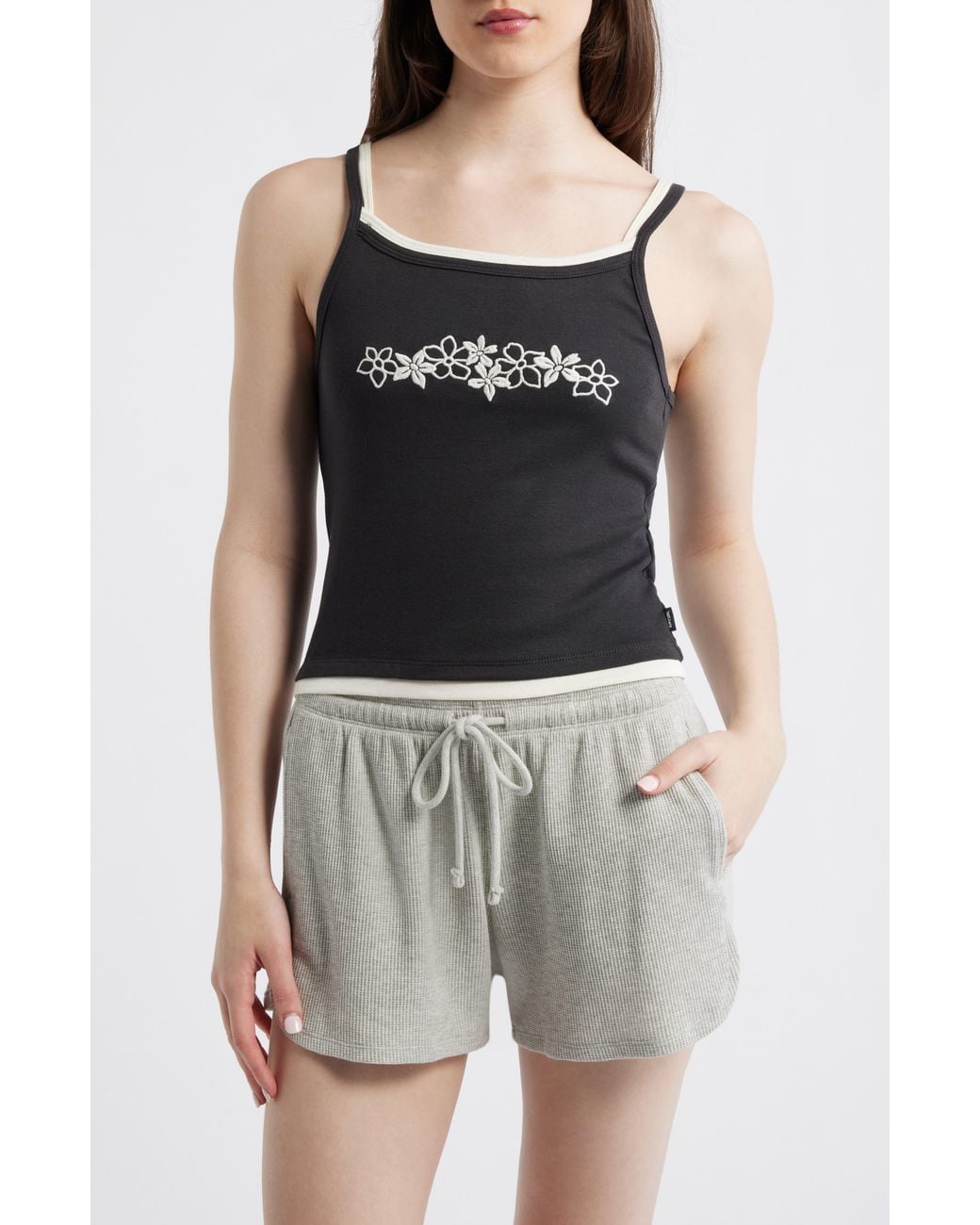 Rip Curl Black Half Moon Bay Layer Camisole
