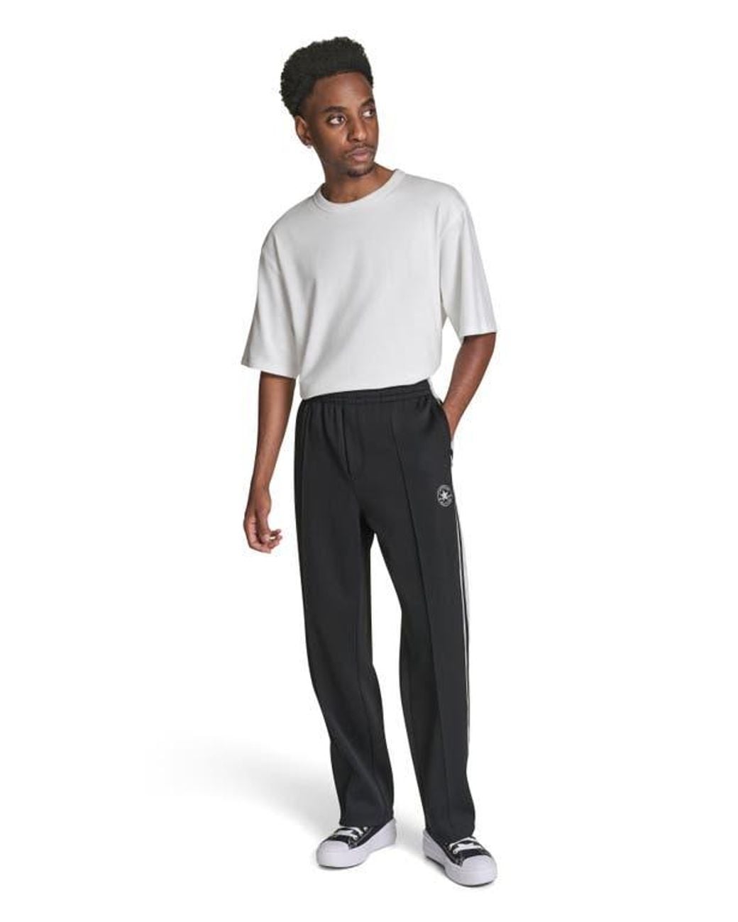 Converse Black Chuck Taylor Patch Track Pants for men