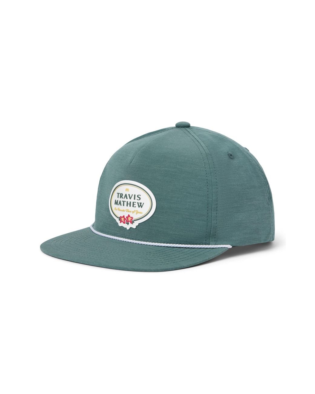 Travis Mathew Green Patron Badge Snapback Baseball Cap for men