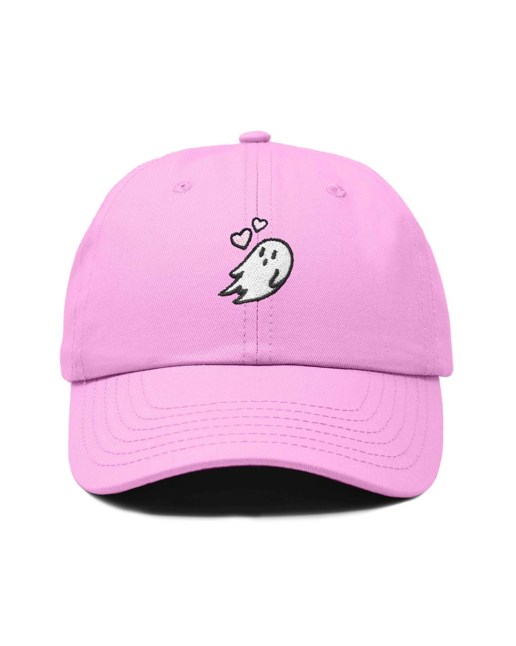 Alix Pink Heartly Ghost Embroidered Cap