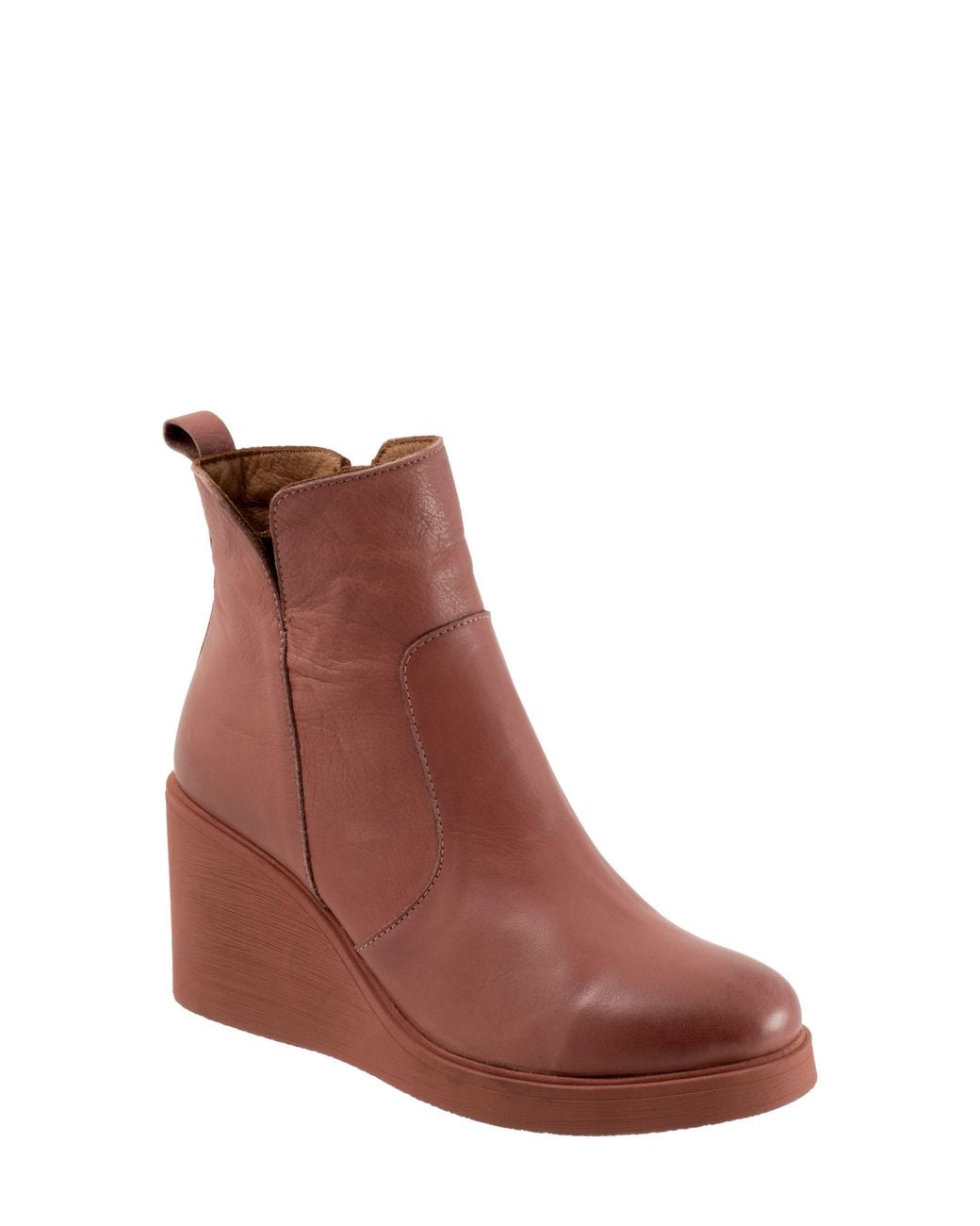 BUENO Brown Laura Platform Wedge Bootie