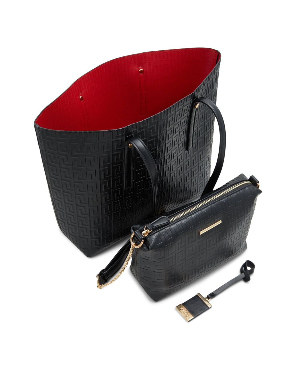 Aldo black hotsell and red purse