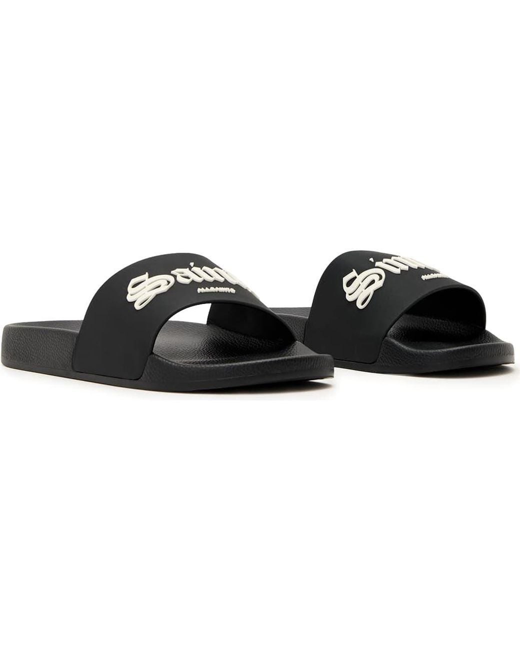 AllSaints Black Saint Slide Sandal for men