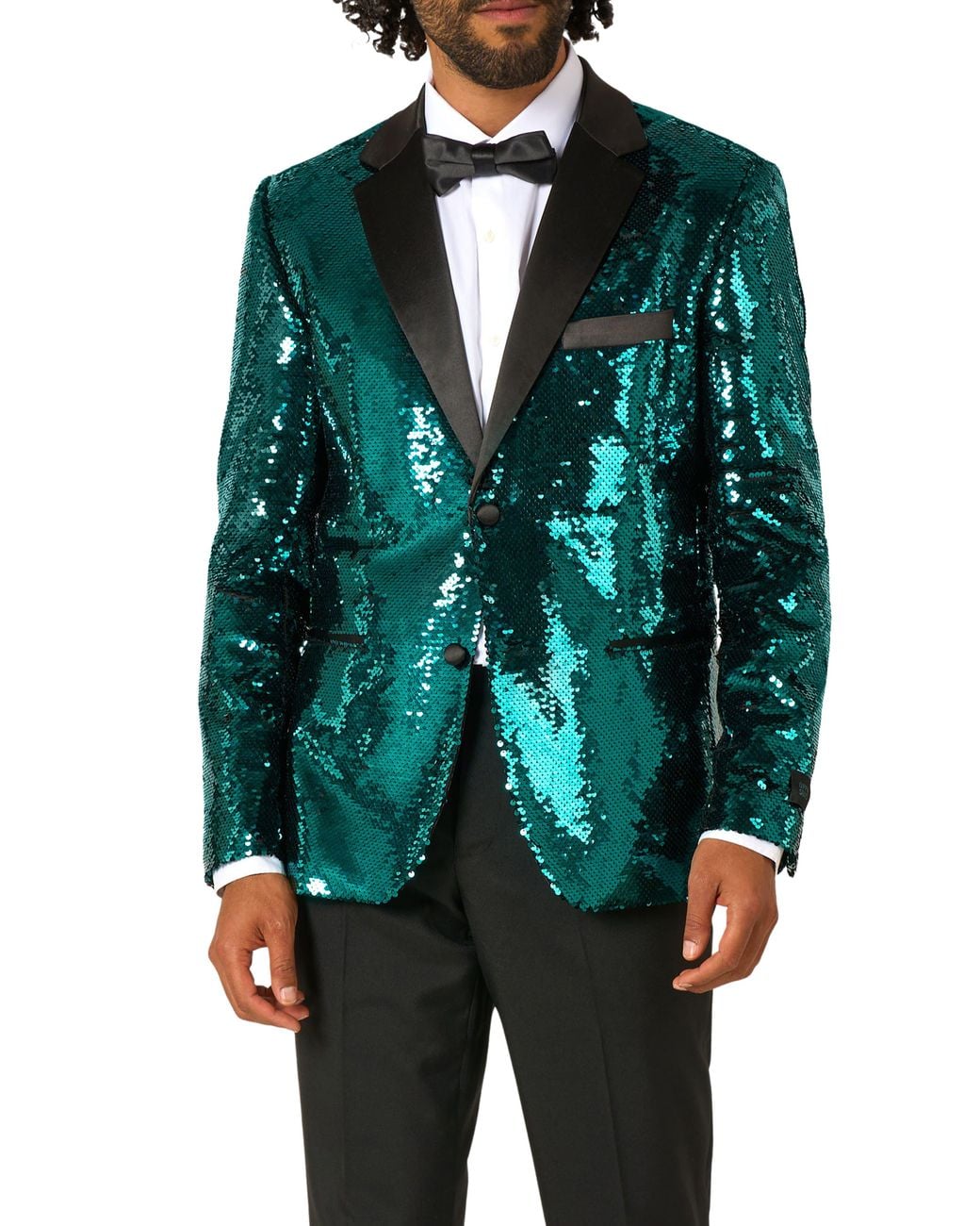Opposuits Green Terrific Sequin Embellished Dinner Jacket for men