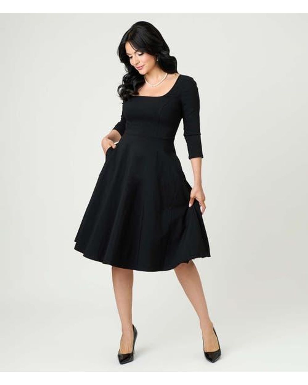 black homecoming dress knee length Simple Black Off Shoulder Short Prom Dress, Black Homecoming Dress US 4 / Custom Color