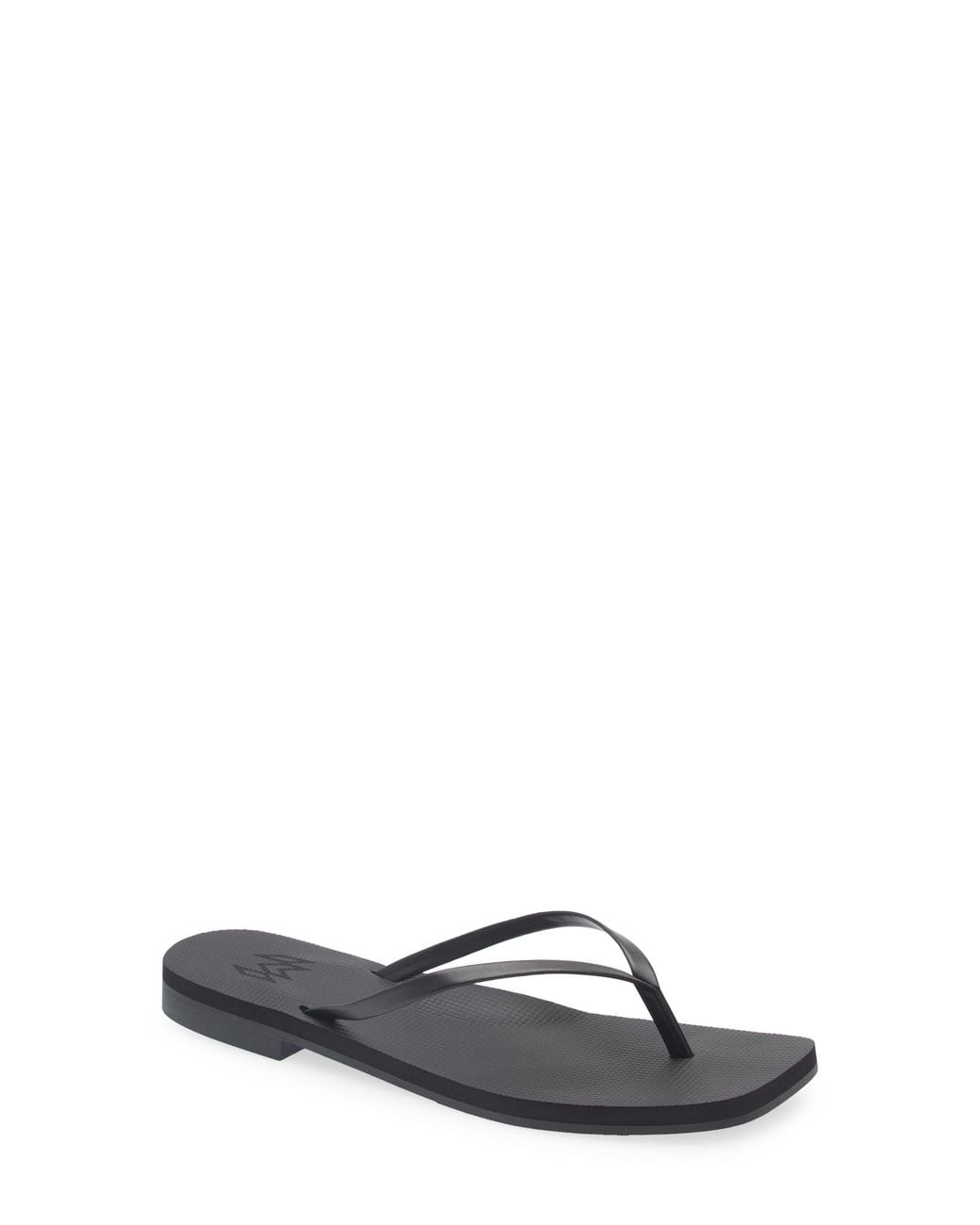 MALVADOS White Lola Square Toe Flip-Flop
