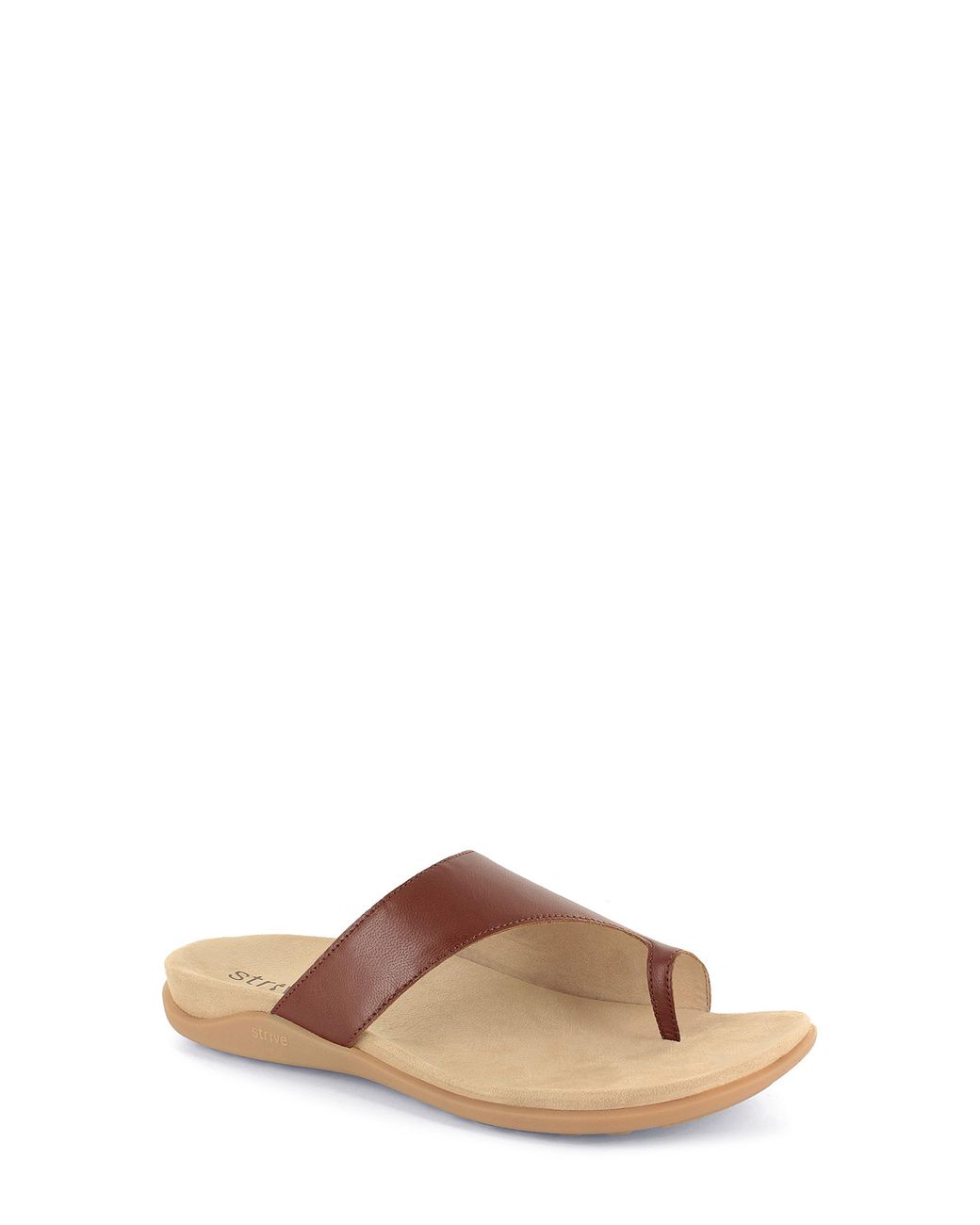 Strive Brown Capri Iii Toe Loop Sandal