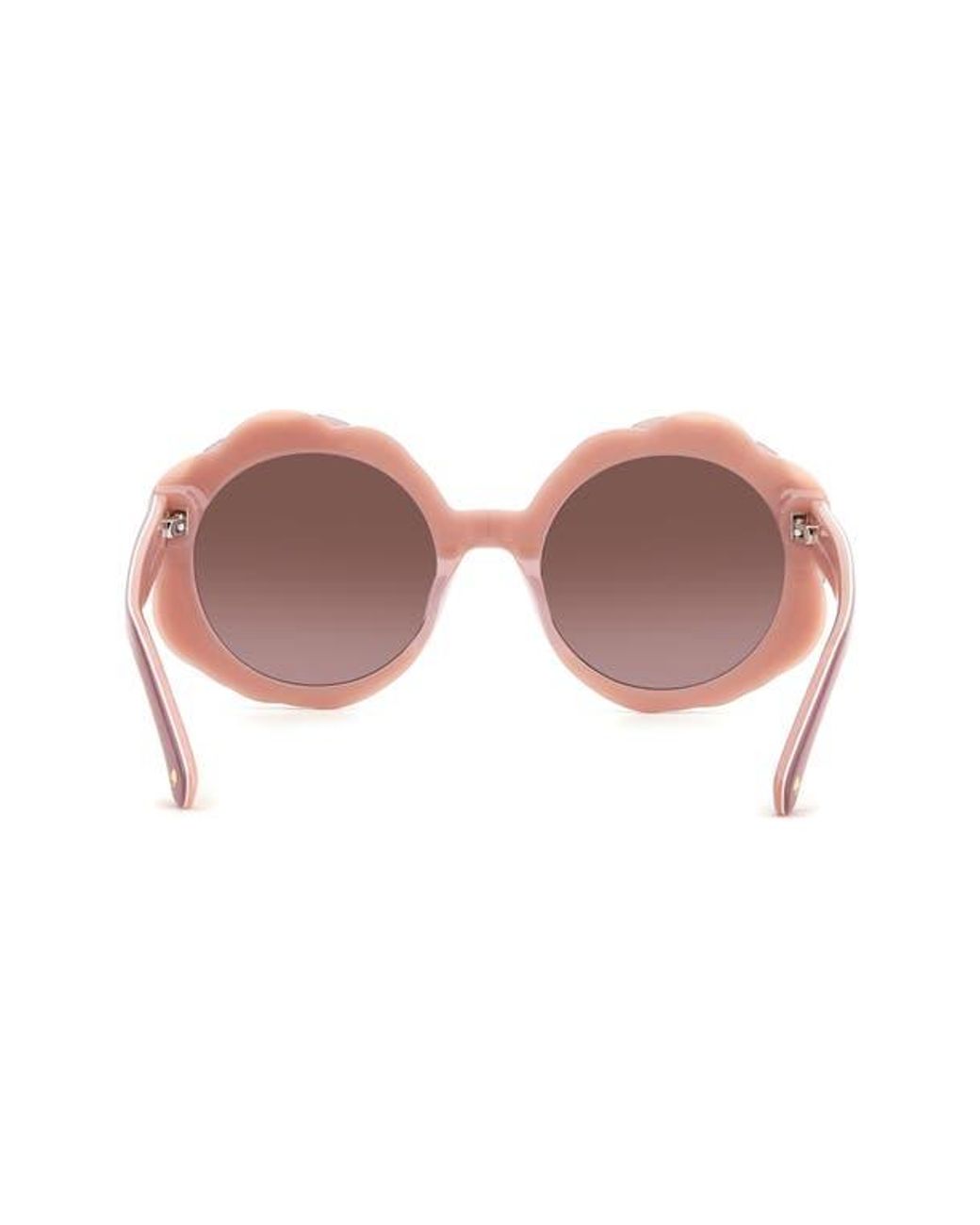 kate spade Pink and White Scallop Round Sunglasses Kate Spade Vivi 54Mm Round Sunglasses in Pink | Lyst main image 2