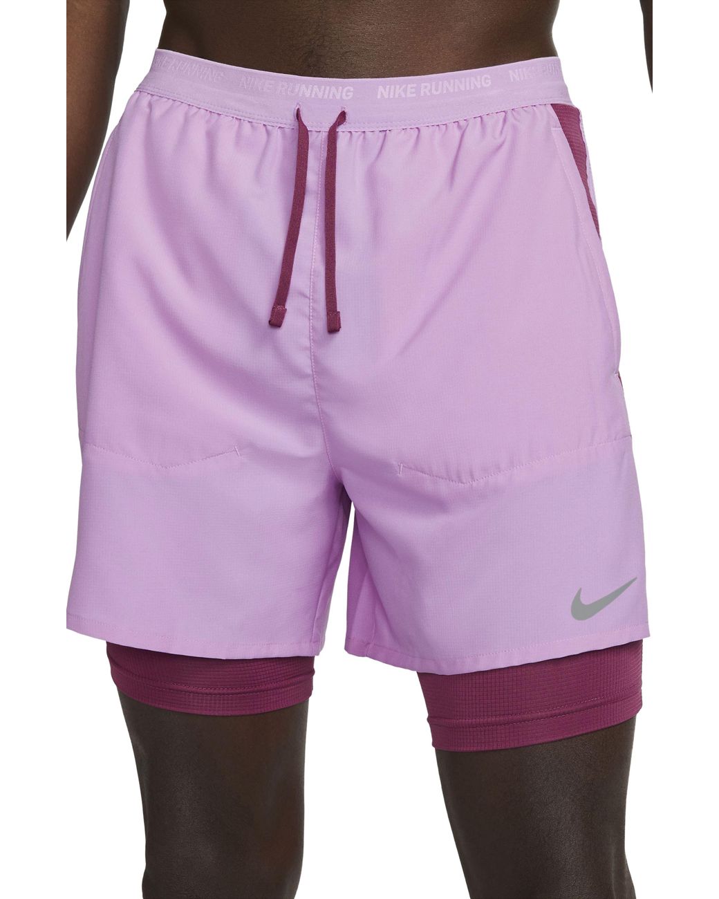 Nike Dri-fit Stride Hybrid Running Shorts in Purple for Men | Lyst