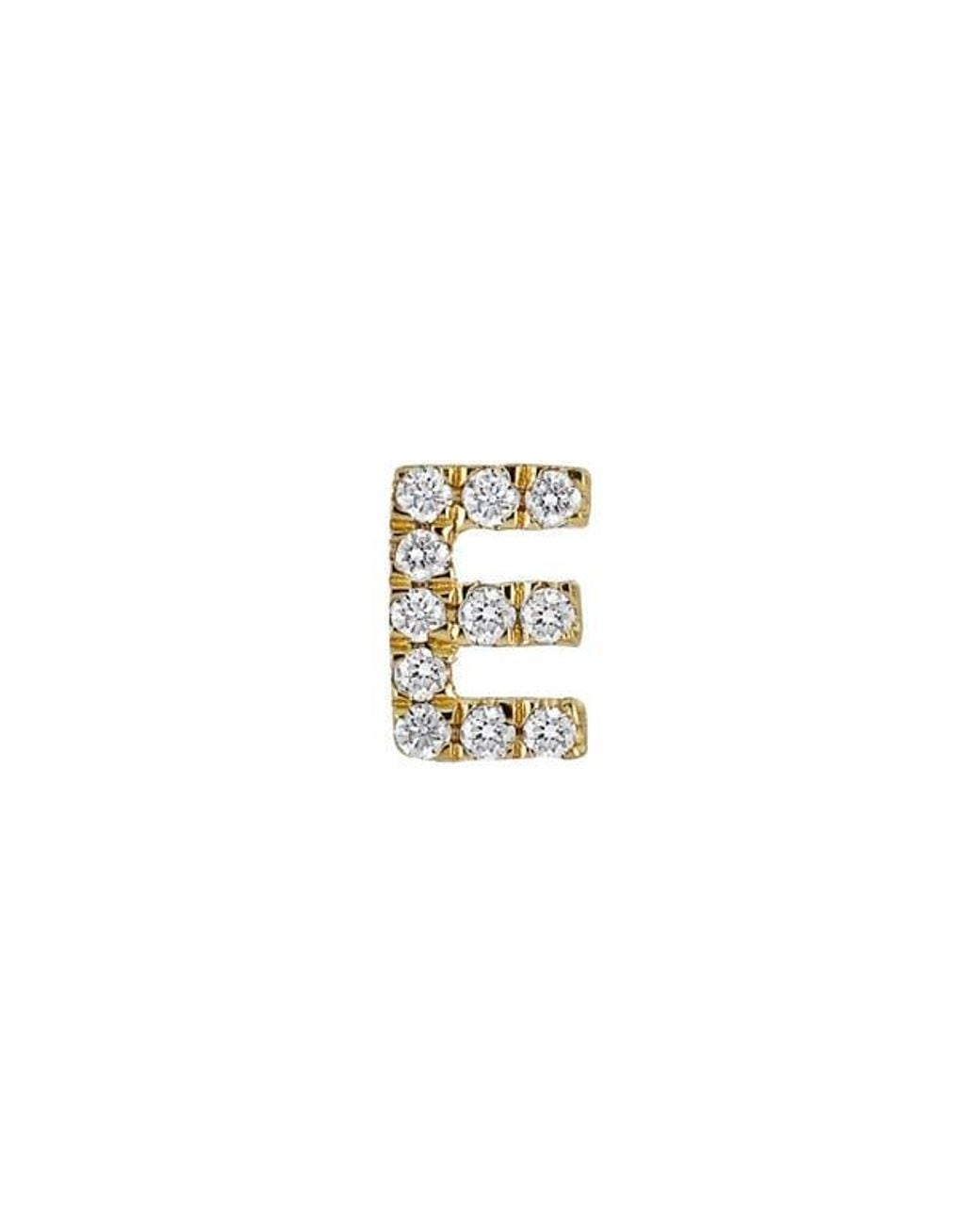 Bony Levy Metallic Icon Diamond Initial Single Stud Earring (Nordstrom Exclusive)