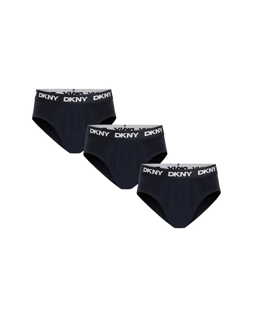 DKNY Blue 3-Pack Stretch Cotton Briefs for men