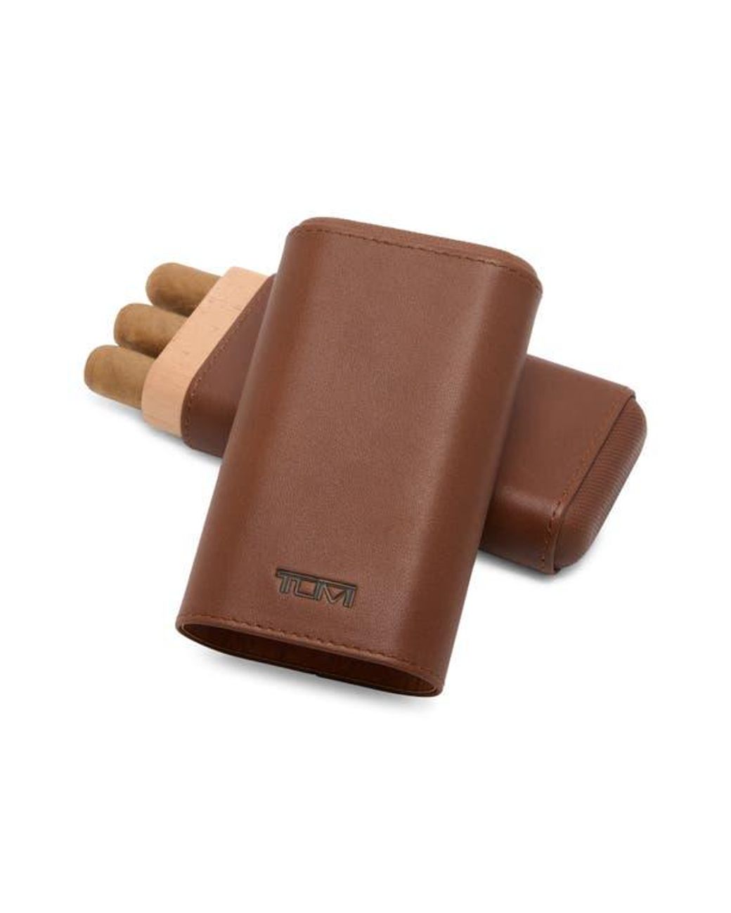 Tumi Brown Leather Cigar Case