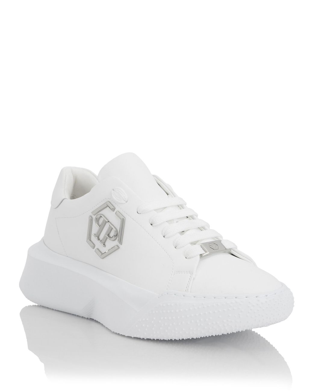 Philipp Plein White Godzilla Runner Hexagon