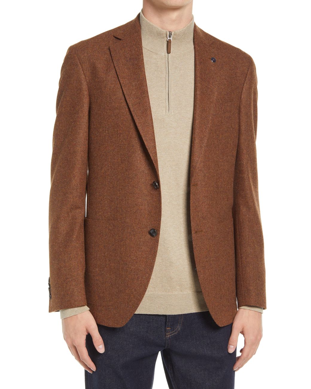 Ted Baker Keith Mélange Wool & Cashmere Sport Coat in Brown for Men | Lyst