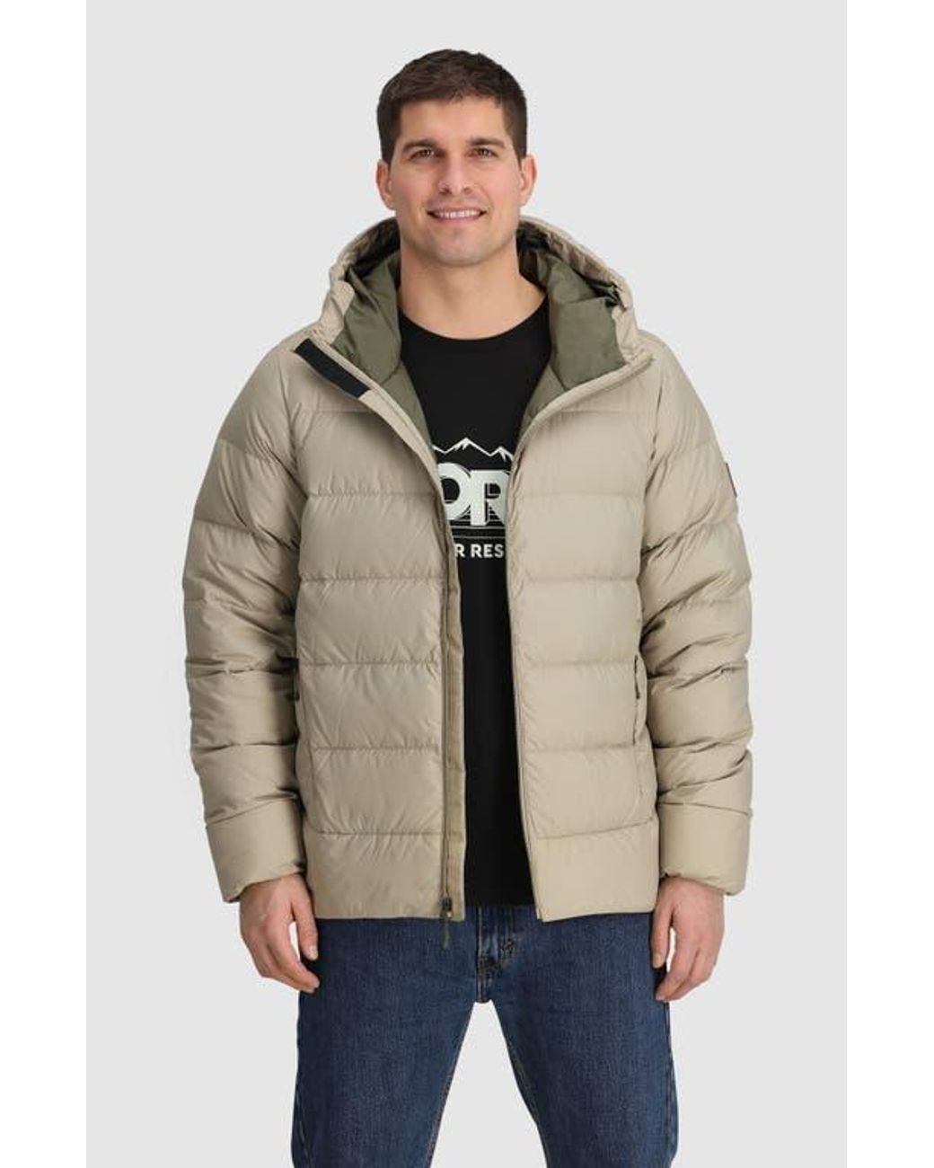 Outdoor Research Coldfront 700 Fill Power Down Insulated Hooded Ripstop ...