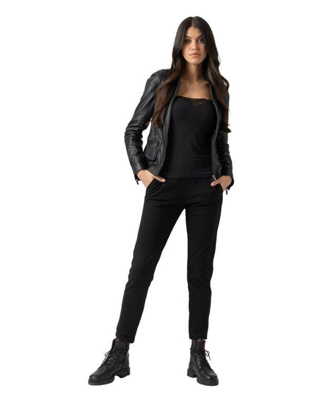 Saint + Sofia Black Finsbury Pant