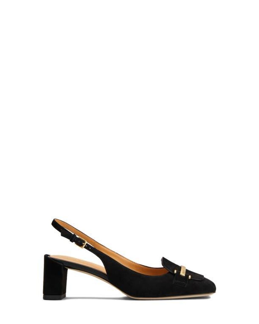Tod's Black Barretta Slingback Pump