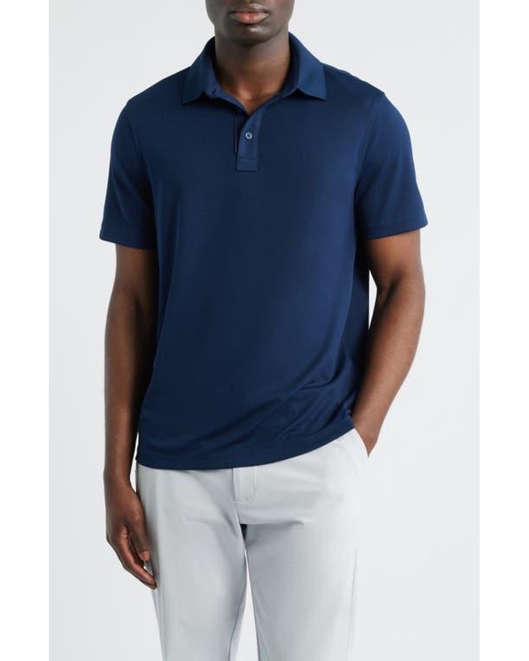 G/FORE Essential Performance Piqué Golf Polo in Blue for Men | Lyst