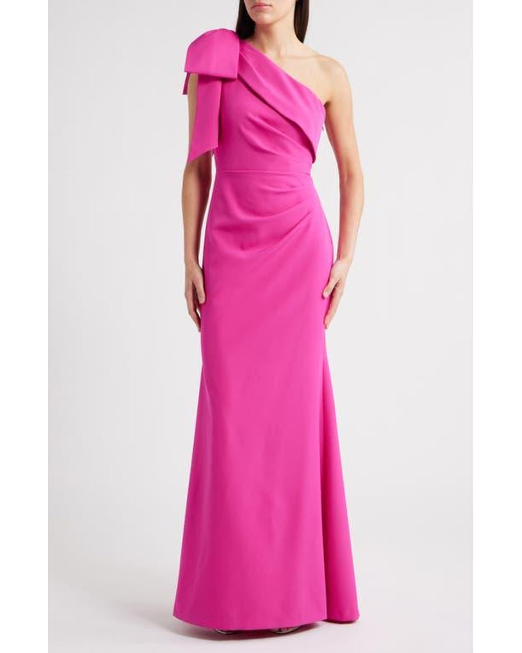 empire line prom dress Yellow Satin Chiffon Off Shoulder A-Line Ruffles Long Prom Dress