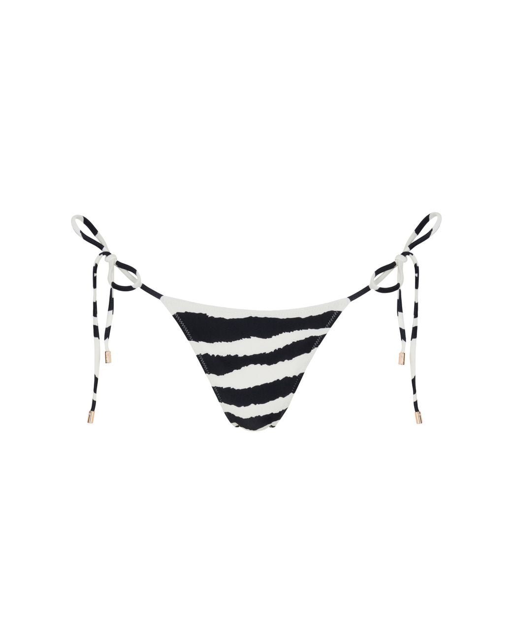 Sunkissed Black Le Triangle Tie Side Pattern Bikini Bottom