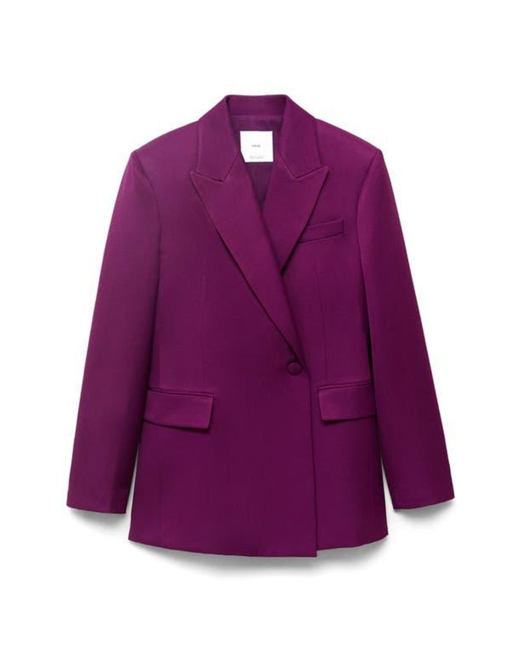 Mango Purple Double Breasted Jacket