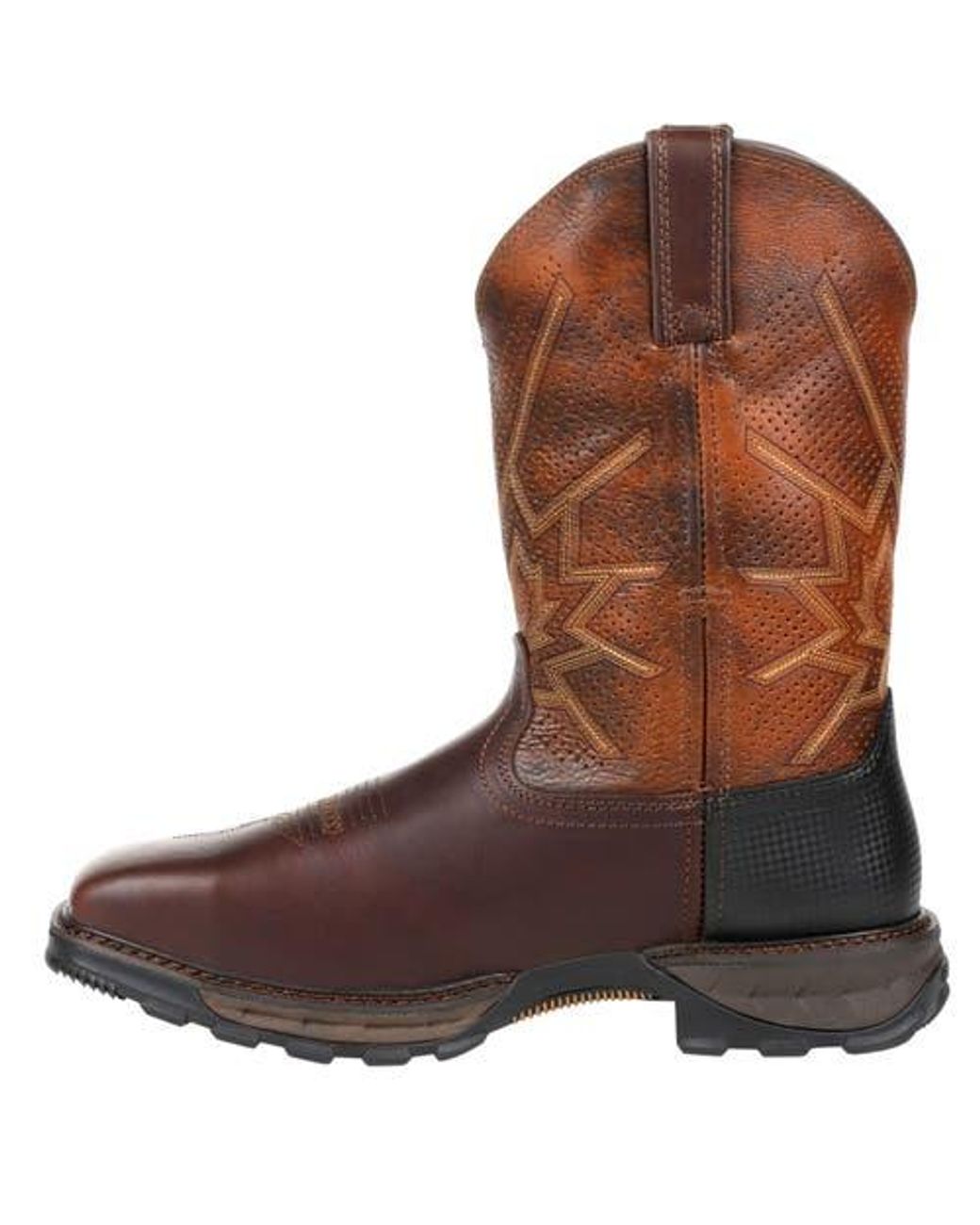 Durango Brown Steel Toe Ventilated Pullon Work Boot for men